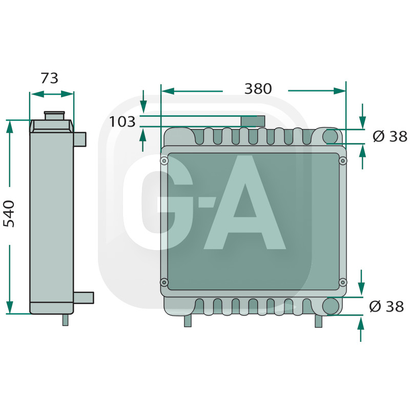Radiateur tracteur Steyr